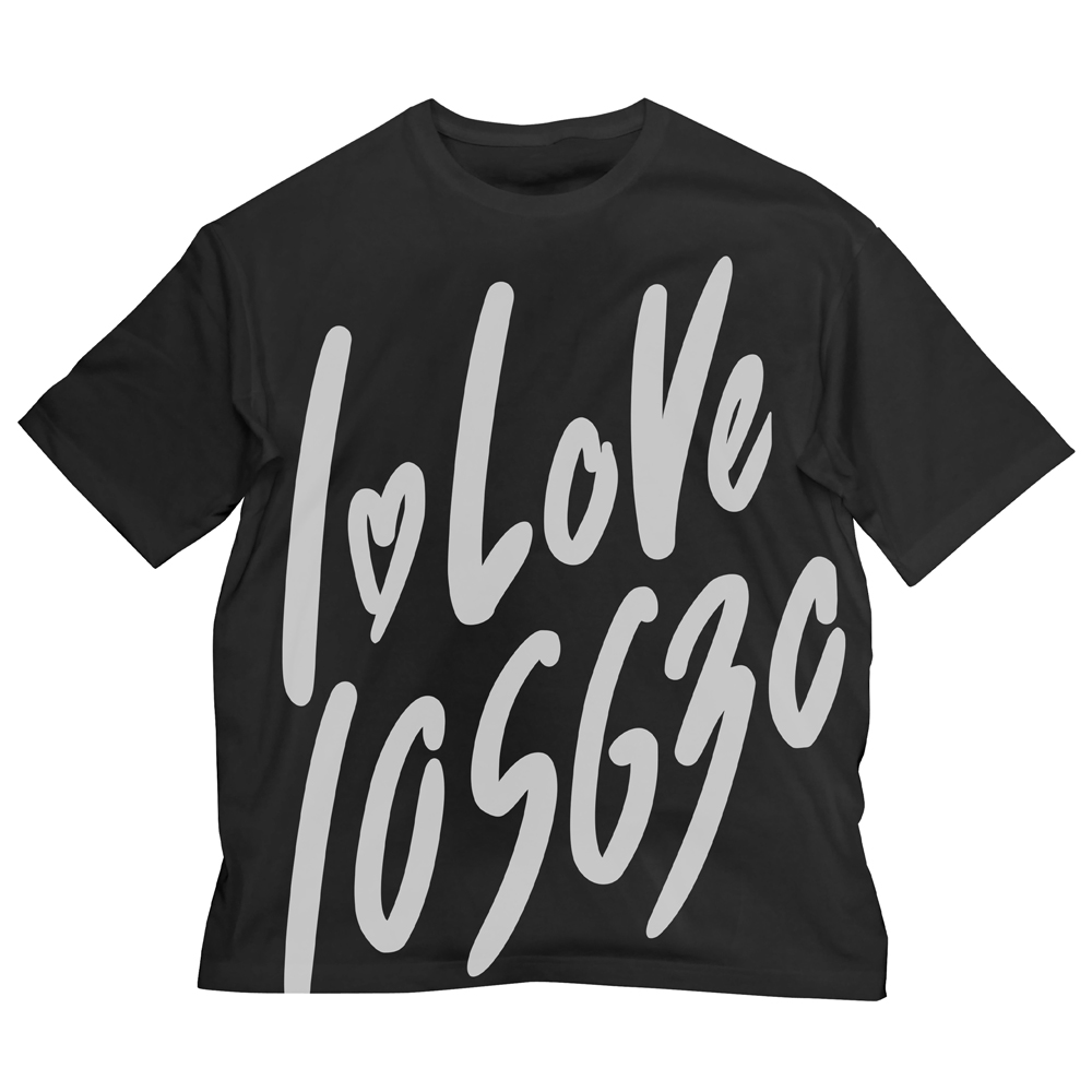 I LOVE 105630 ビッグシルエットTシャツ