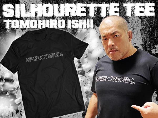 石井智宏 Stone Pitbullシルエット Tシャツ 新日本プロレスリング キャラクターグッズ販売のジーストア Gee Store