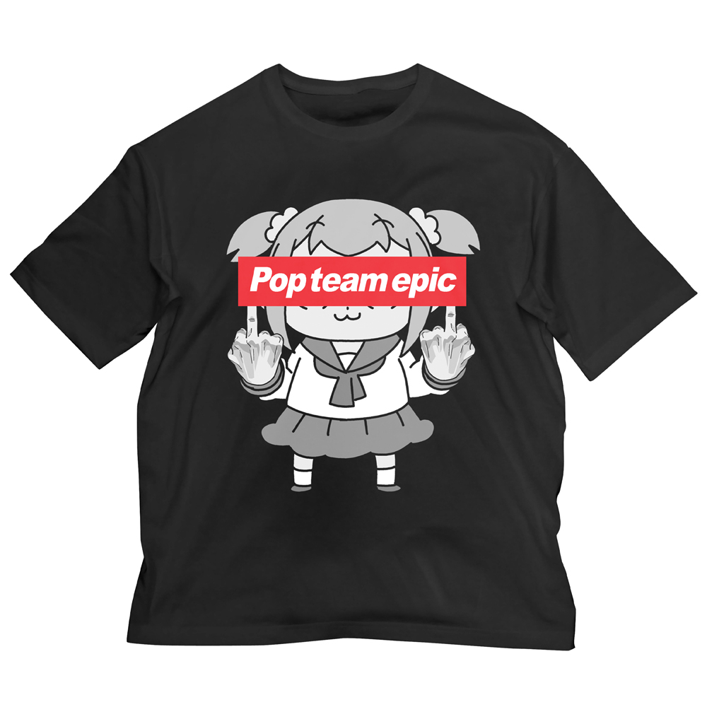 ポプテピピック/ポプテピピック/ポプテピピックの行列ができる ビッグシルエットTシャツ