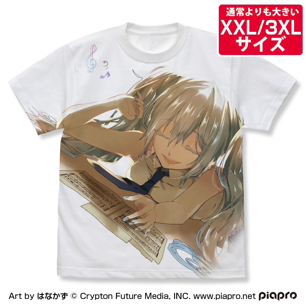 ★限定★初音ミク フルグラフィックTシャツ はなかず Ver.（XXL/3XL）