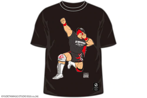 キン肉マン×新日本プロレスコラボTシャツ ジェロニモ ブラック サイズXL