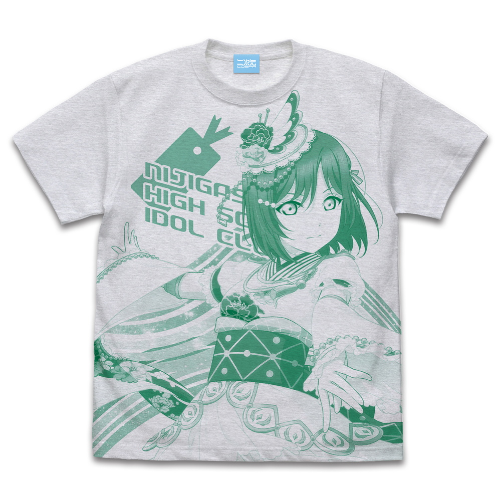 三船栞子 オールプリントTシャツ