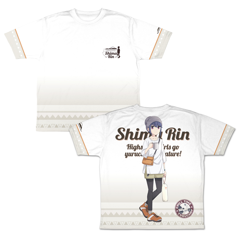 描き下ろし 夏キャン志摩リン 両面フルグラフィックTシャツ