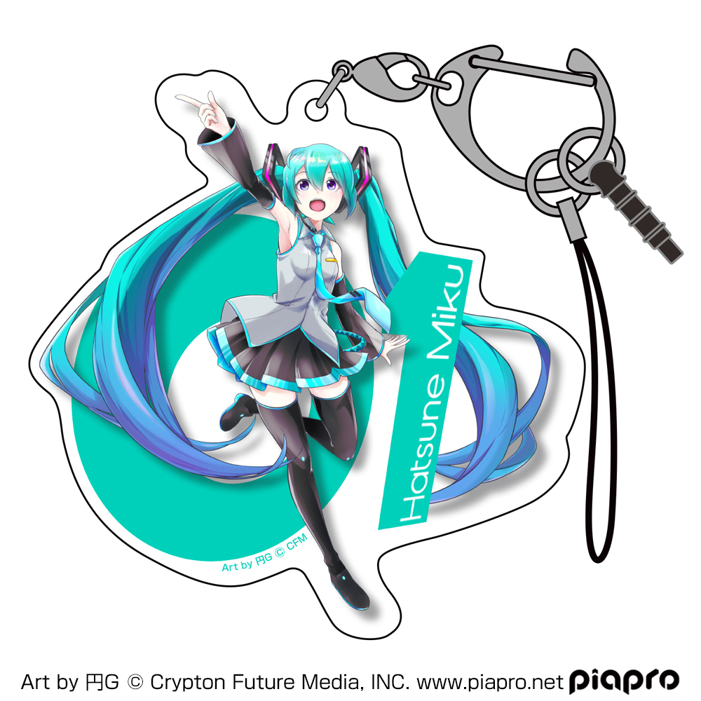 初音ミク アクリルマルチキーホルダー 円G Ver.