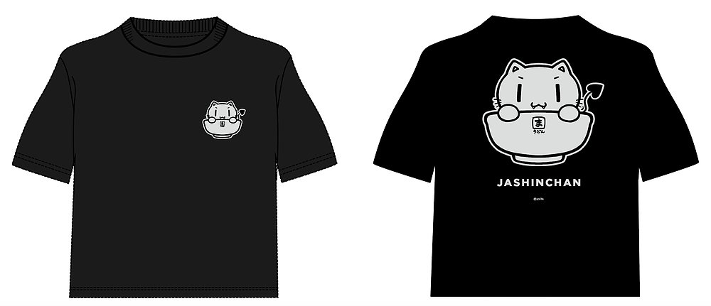 どんぶり邪神ちゃんTシャツ黒