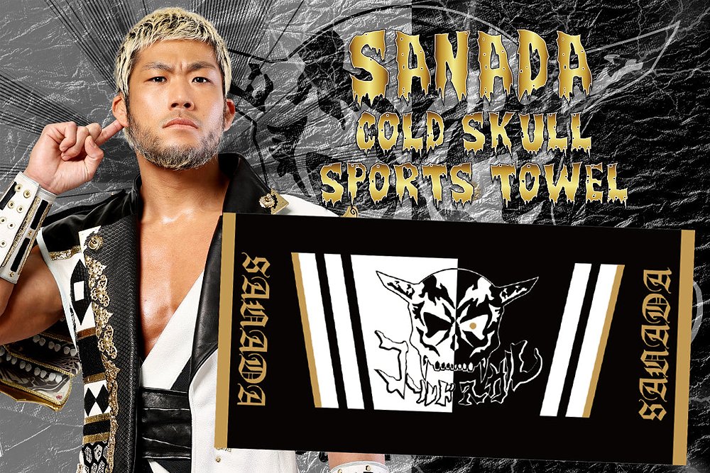 SANADA「コールドスカル」スポーツタオル [新日本プロレスリング