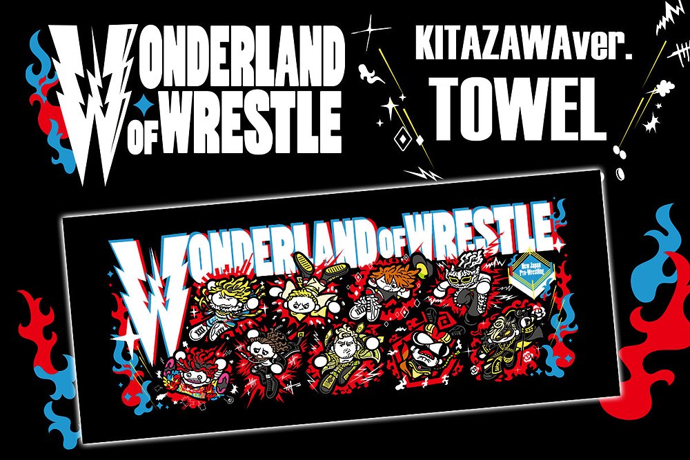 WONDERLAND OF WRESTLE フェイスタオル（..