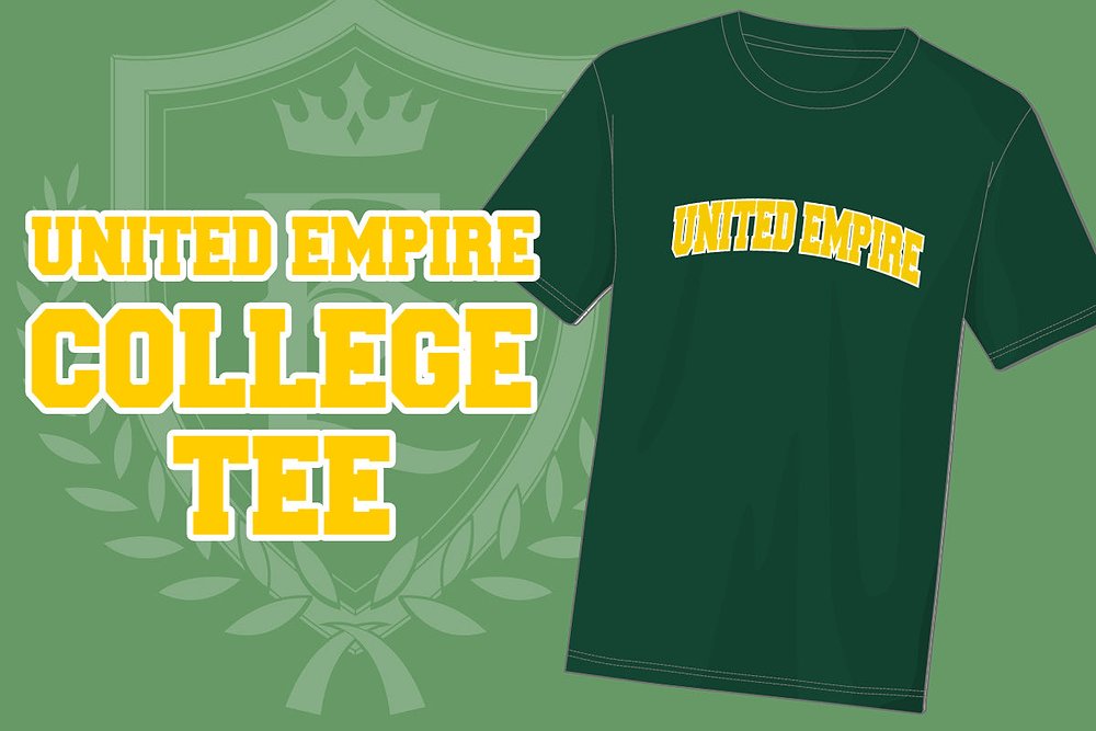 UNITED EMPIRE カレッジTシャツ