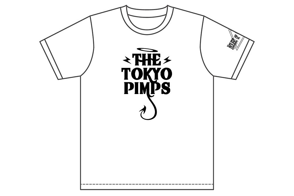 高橋裕二郎「THE TOKYO PIMPS」Tシャツ(ホワイト) [新日本プロレス