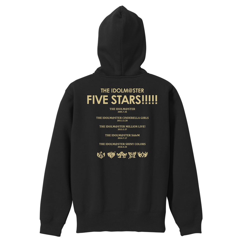 THE IDOLM@STER FIVE STARS!!!!! ジップパーカー