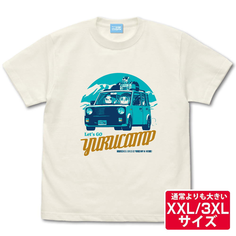 ★限定★ゆるキャン△カー Tシャツ 桜＆なでしこ＆リン Ve..