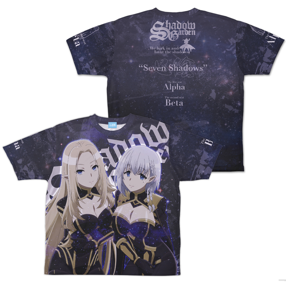 アルファ＆ベータ 両面フルグラフィックTシャツ