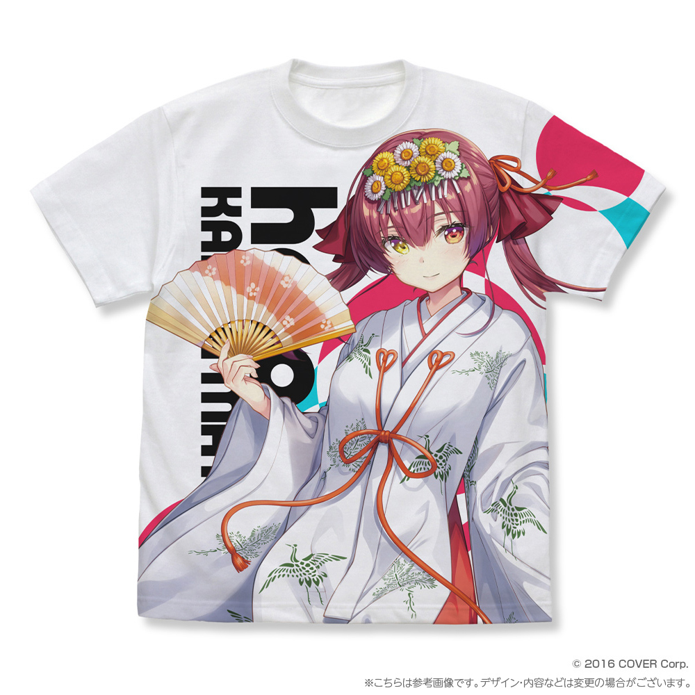 ホロライブ フルグラフィックTシャツXL 巫女Ver 宝鐘マリン-