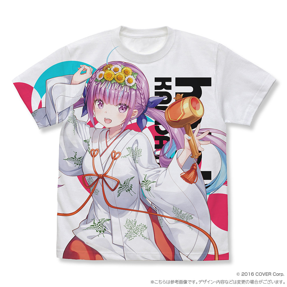 ホロライブ　百鬼あやめ　フルグラフィックTシャツ　Lサイズ　巫女衣装ver