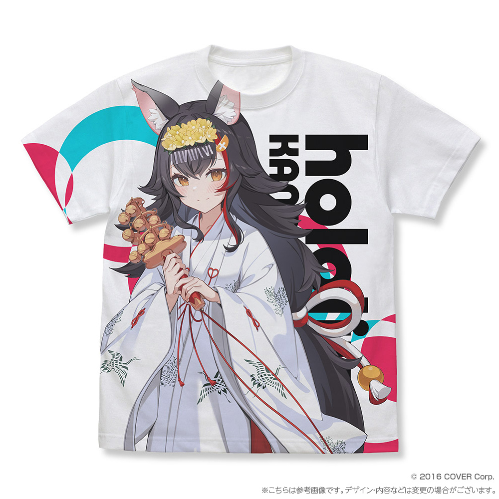 ホロライブ　百鬼あやめ　フルグラフィックTシャツ　Lサイズ　巫女衣装ver