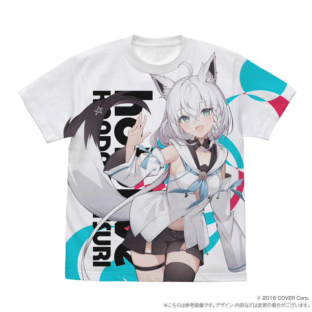 ホロライブ神田祭 フルグラフィックTシャツ 白上フブキ 通常衣装ver.　ＸＬ