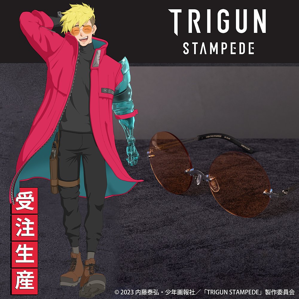 Titanium round lens sunglasses [TRIGUN STAMPEDE] | 4つのEssence