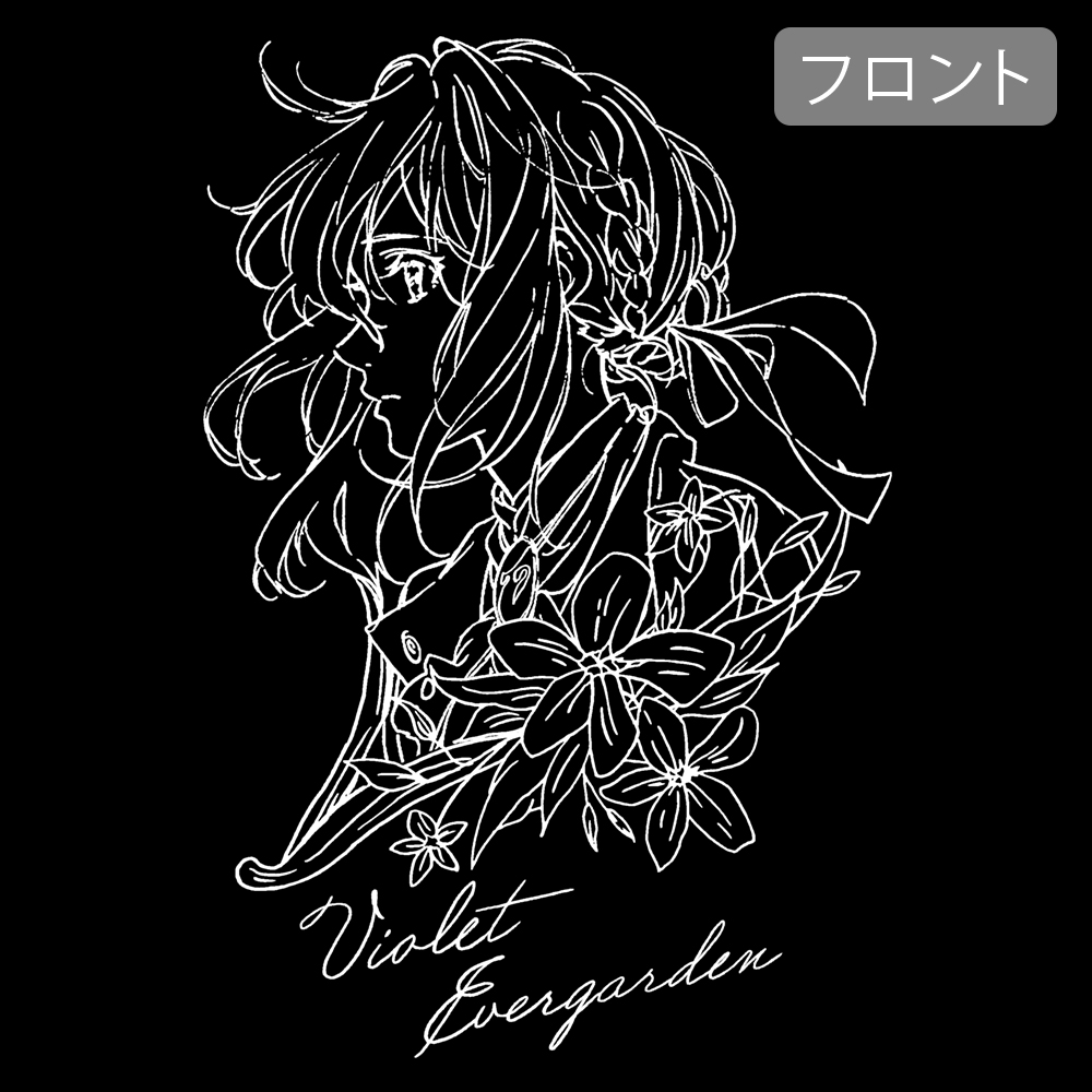 ヴァイオレット イラストアート ロングスリーブTシャツ ヴァイオレット イラストアート ロングスリーブTシャツ