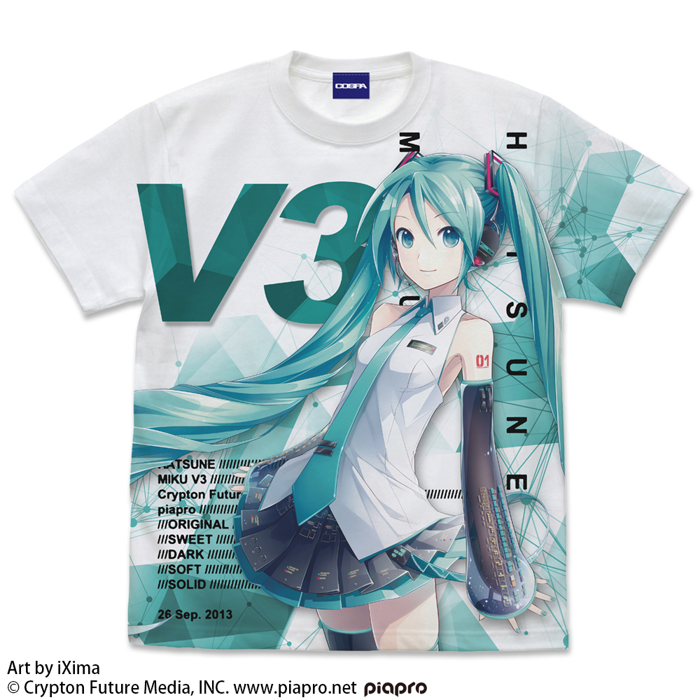 初音ミク/初音ミク V3/初音ミク V3 フルグラフィックTシャツ Ver.3.0