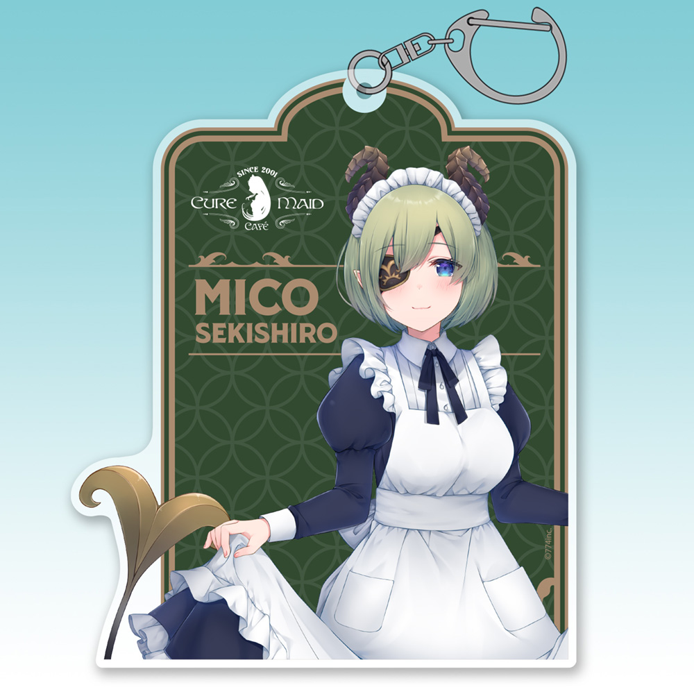 ミク アクリルキーホルダー メイド服 新商品 4カットフォト