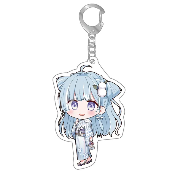 注目ショップ ななし夏祭り2023」ちびキャラアクリルキーホルダー 瑚白ユリ バッグ・財布