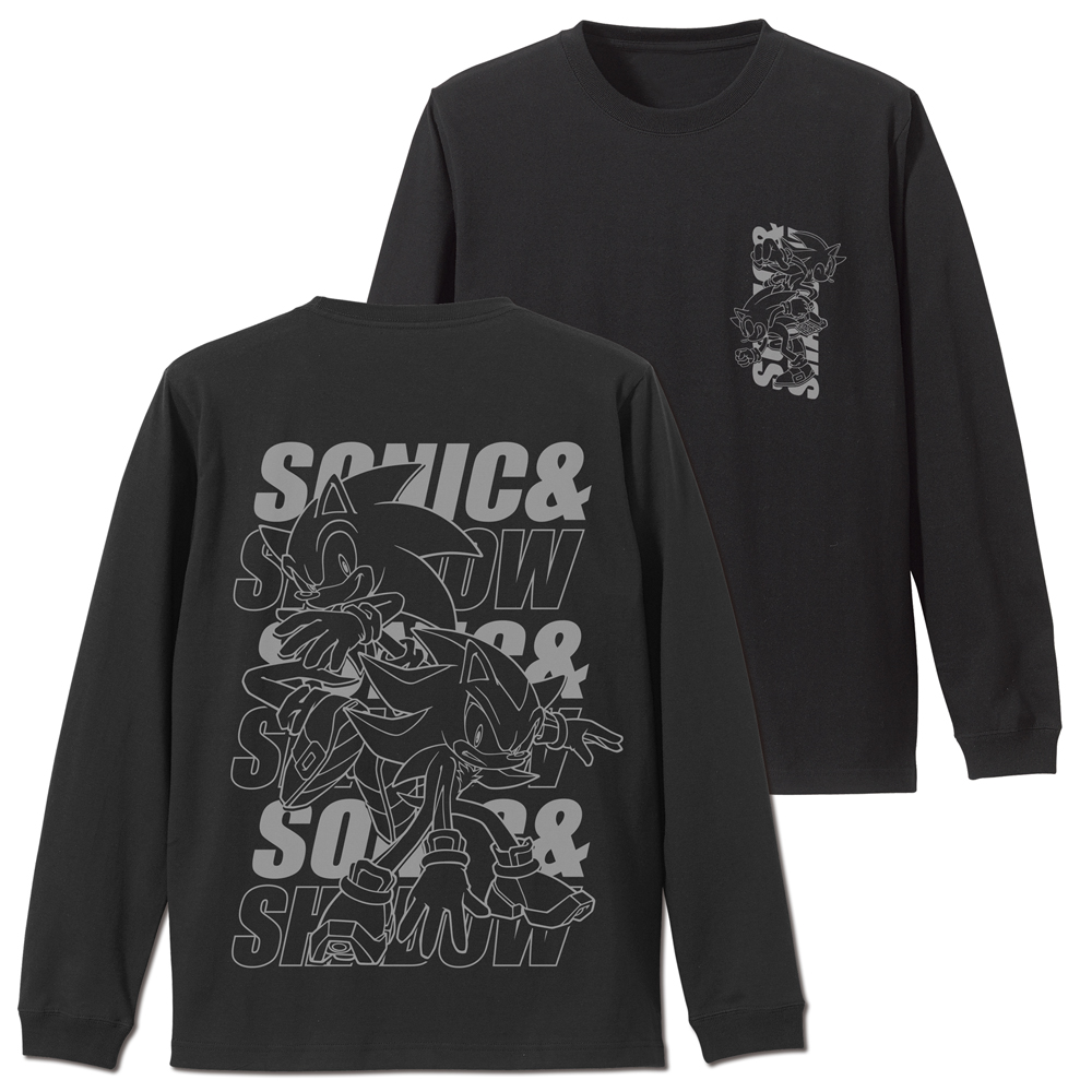 SONIC＆SHADOW 袖ロングスリーブTシャツ