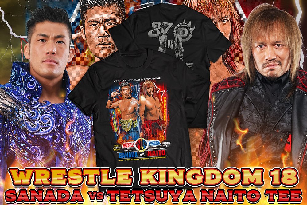 WK18 SANADA vs 内藤哲也 対戦記念Tシャツ