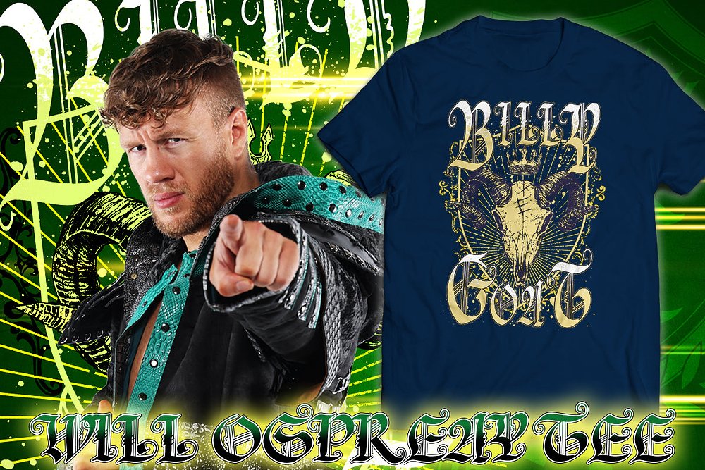 ウィル・オスプレイ「BILLY GOAT」Tシャツ（ネイビー..