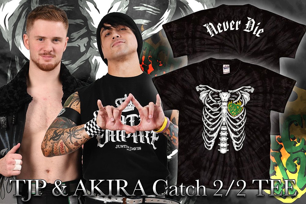 TJP＆フランシスコ・アキラ「Catch 2/2」Tシャツ（..