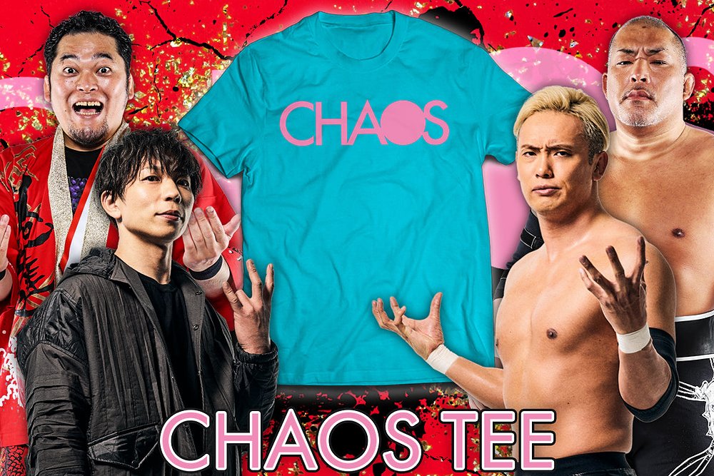 CHAOS Tシャツ（ターコイズブルー）