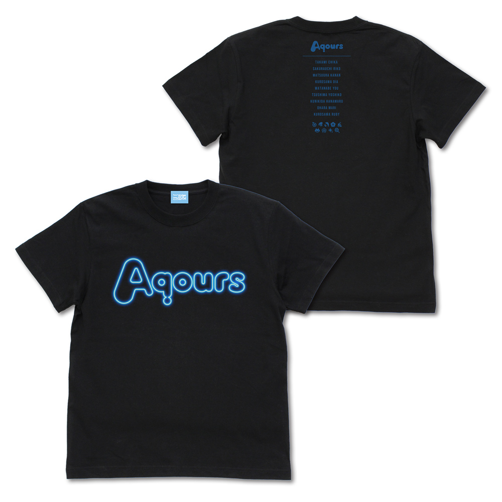 Aqours ネオンサインロゴ Tシャツ