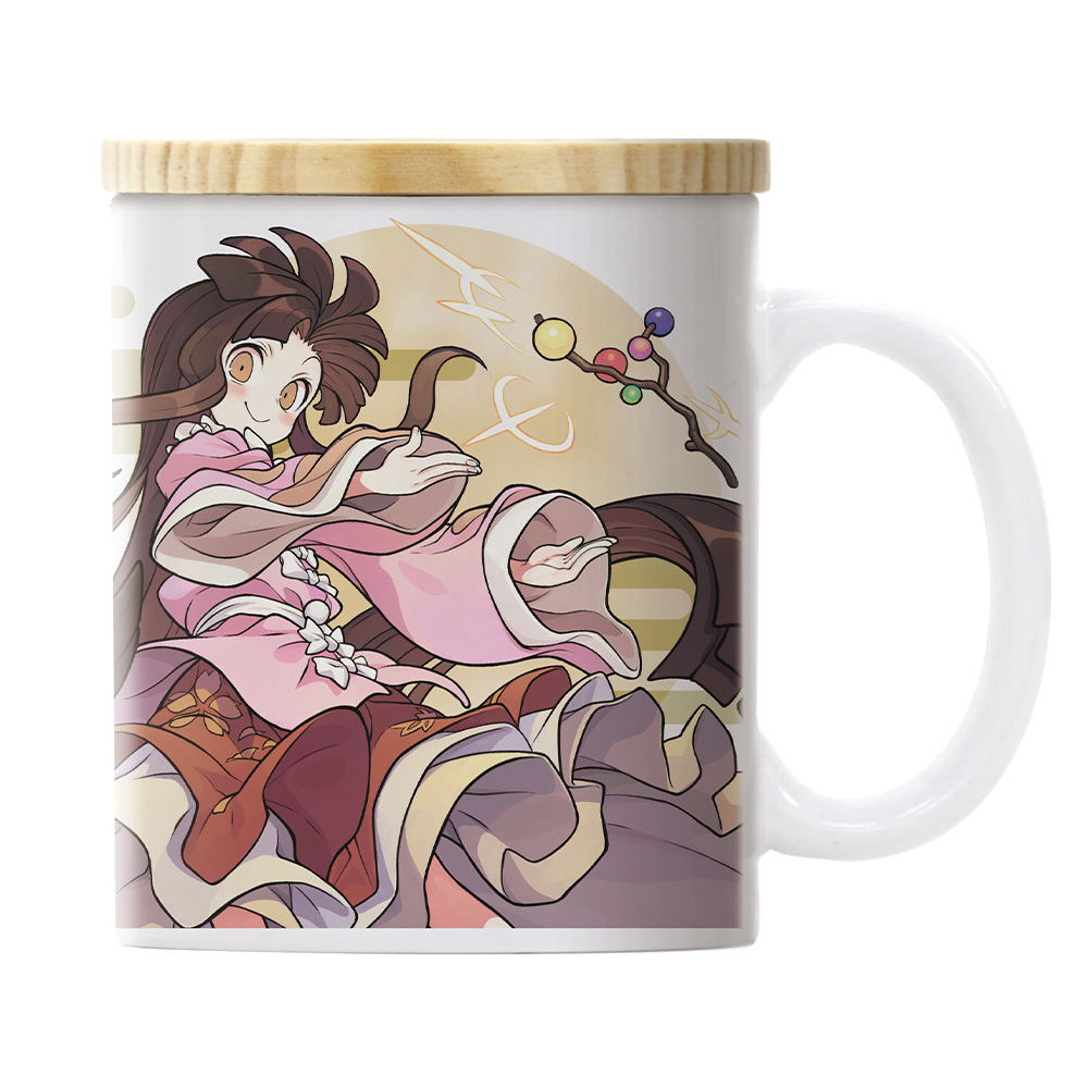 高級素材使用ブランド ☆限定☆蓬莱山輝夜 「大・東方 フタ付きフルカラーマグカップ 東方Project