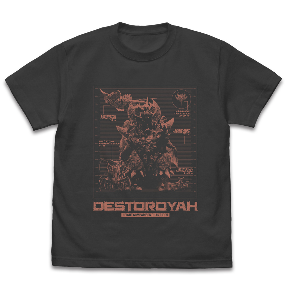 デストロイア進化形態比較表 Tシャツ