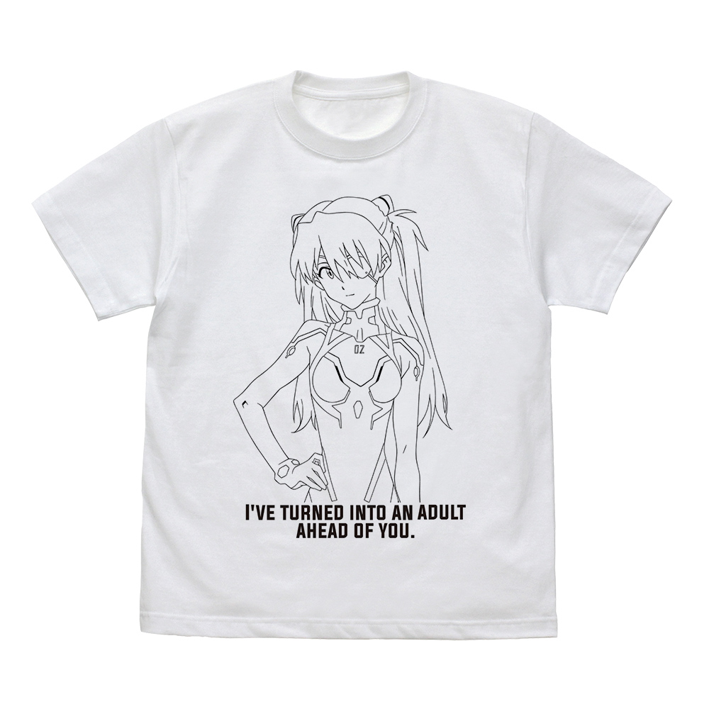 式波・アスカ・ラングレー ラインアート Tシャツ