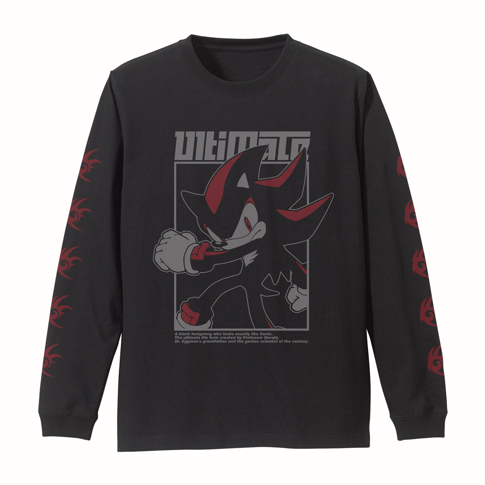 シャドウ・ザ・ヘッジホッグ 袖リブロングスリーブTシャツ