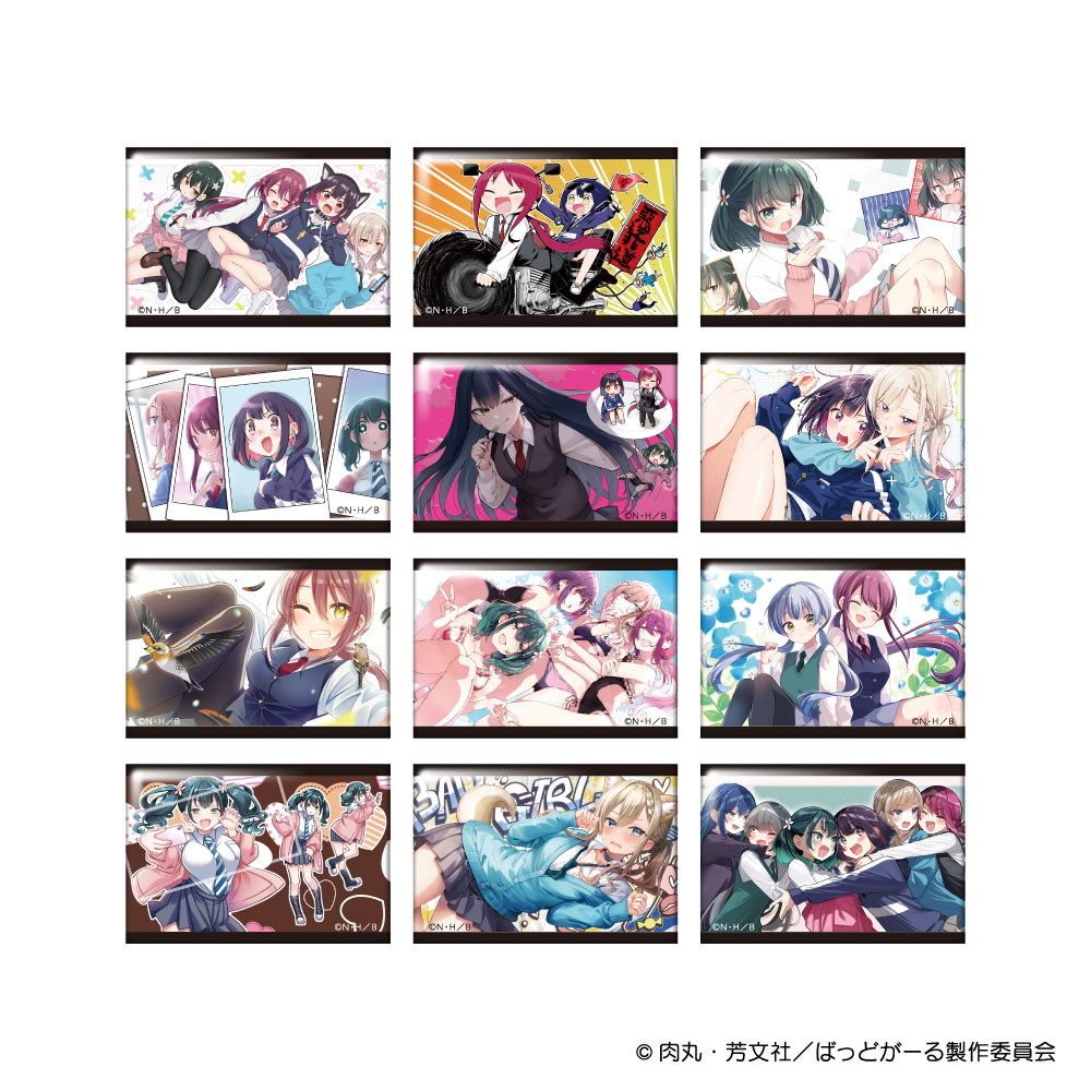 『ばっどがーる』エンドカード ランダムスクエア缶バッジ（全1..