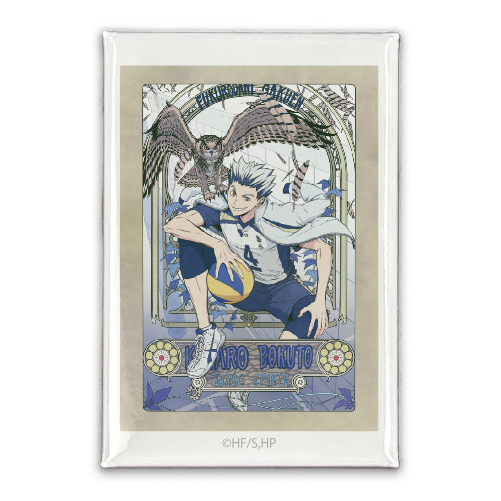 木兎光太郎 スクエア缶バッジ 飛翔Ver.