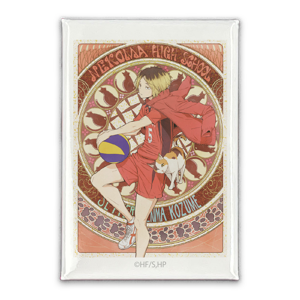 孤爪研磨 スクエア缶バッジ 飛翔Ver.