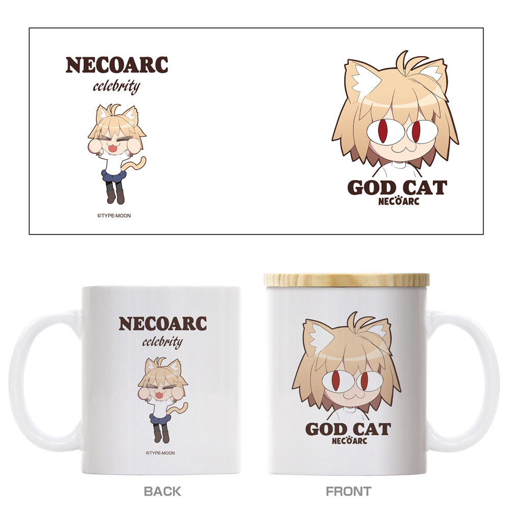 ネコアルク フタ付きフルカラーマグカップ