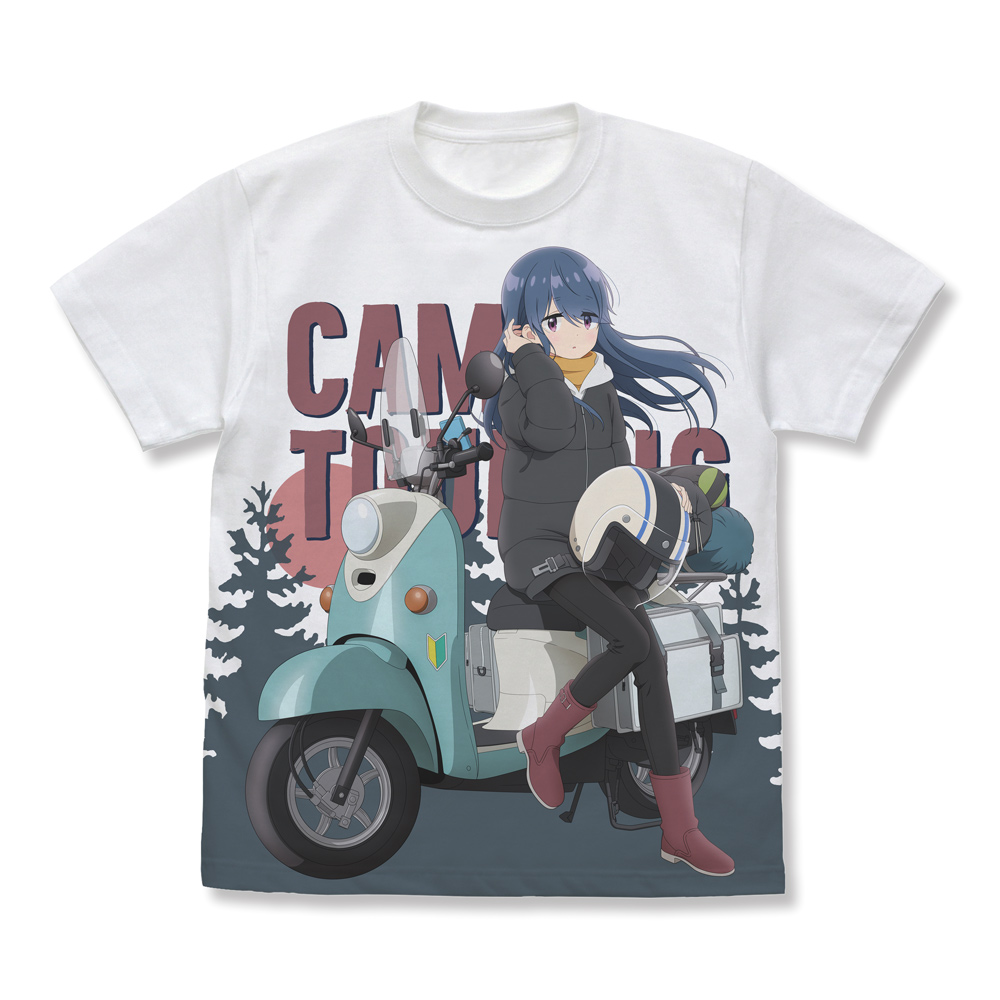 描き下ろし 志摩リン フルグラフィックTシャツ バイクでひと..