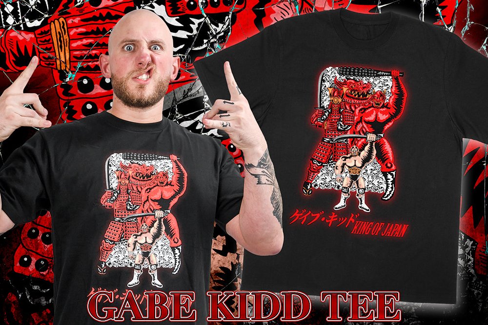 ゲイブ・キッド「KING OF JAPAN」イラストTシャツ..