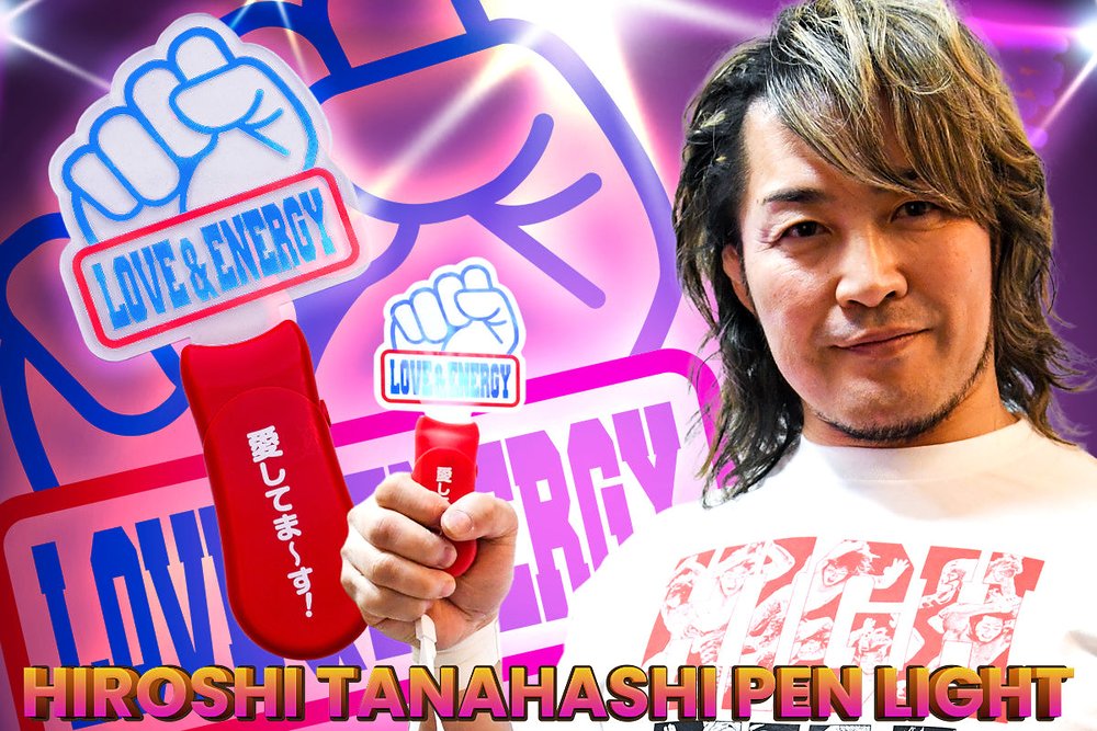 棚橋弘至「LOVE＆ENERGY」ダイカットアクリルペンライ..