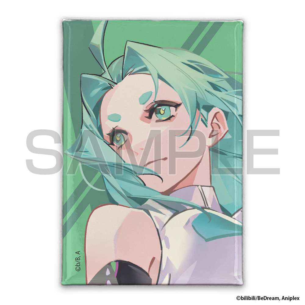 ラッキーシアン スクエア缶バッジ