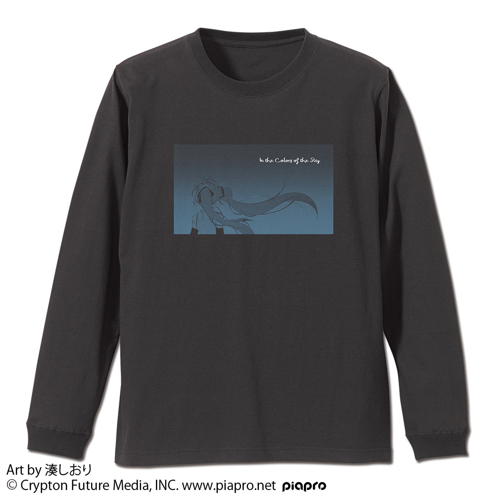 初音ミク 袖リブロングスリーブTシャツ 湊しおり Ver.