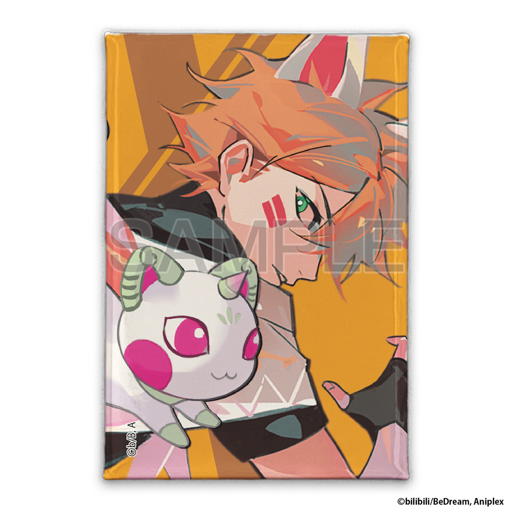 リトルジョニー＆ビッグジョニー スクエア缶バッジ