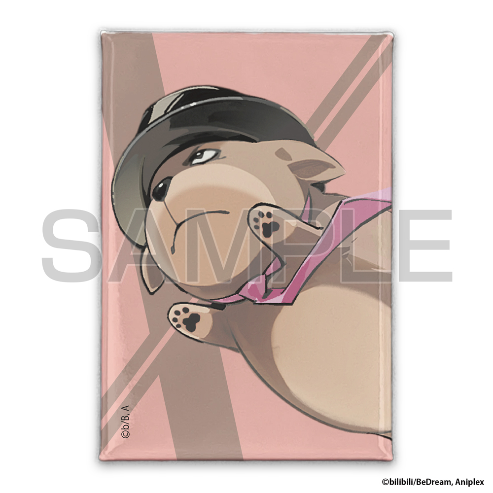 トラ スクエア缶バッジ