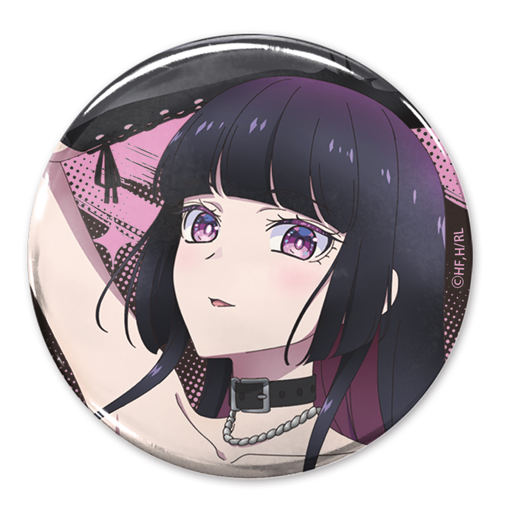 描き下ろし 黒鉄音羽 65mm缶バッジ ボンテージコスチュー..