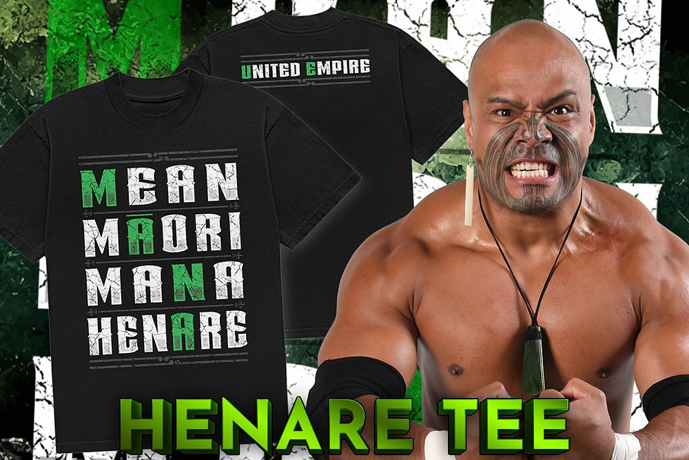 HENARE「MEAN MAORI MANA」Tシャツ
