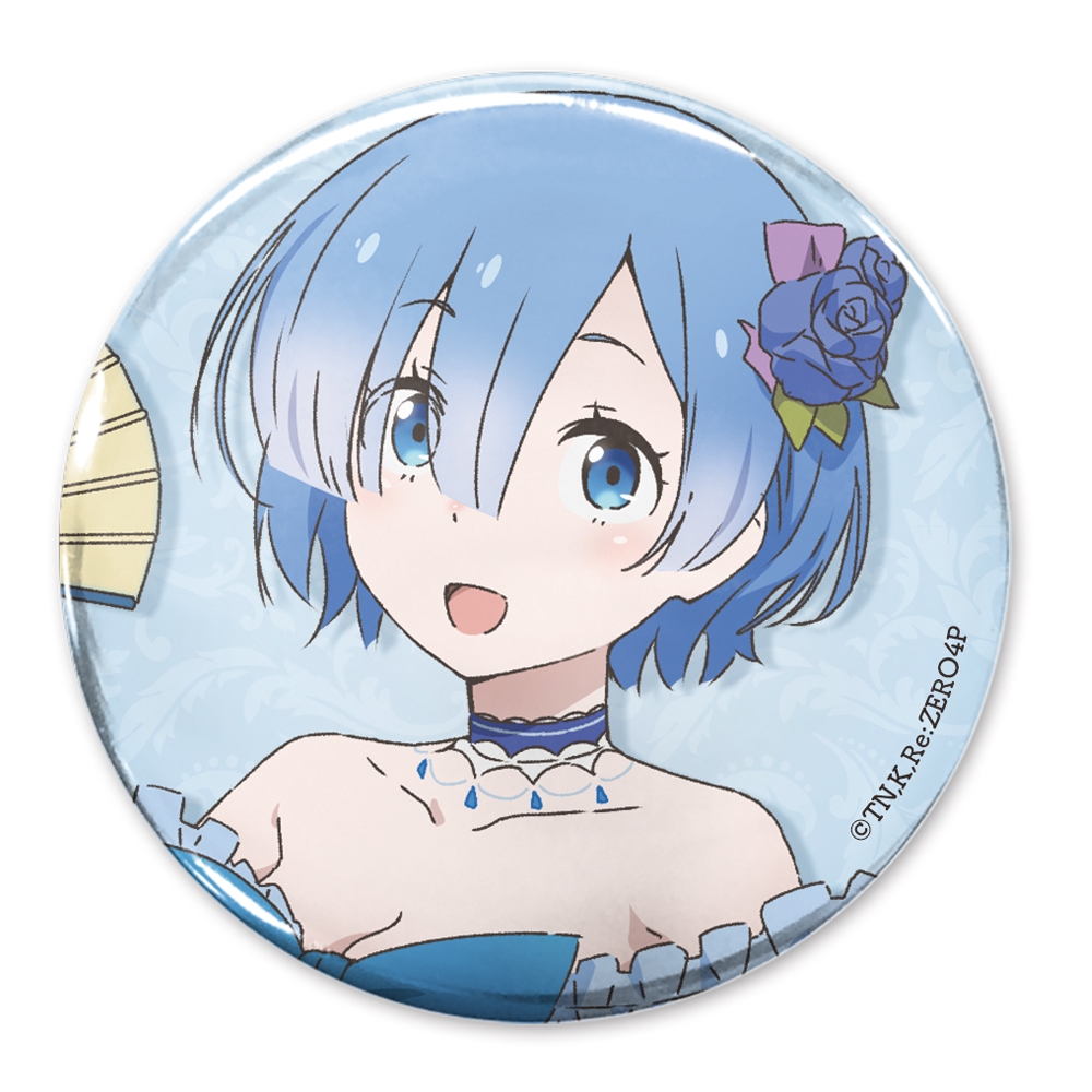 描き下ろし レム 65mm缶バッジ パーティードレスVer.