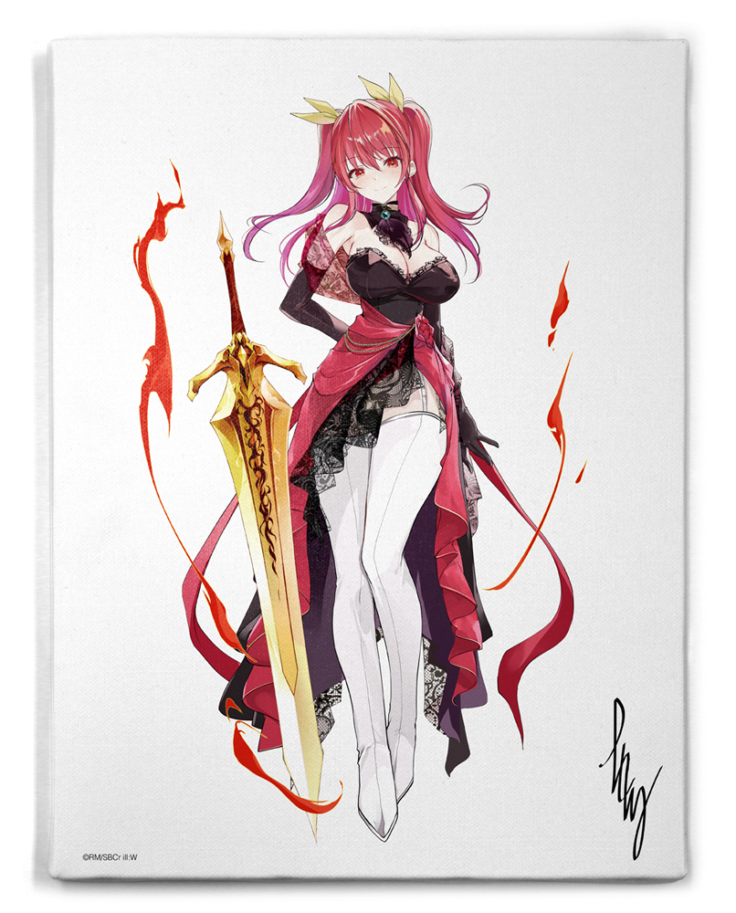 描き下ろし ステラ・ヴァーミリオン F6キャンバスアート 2..